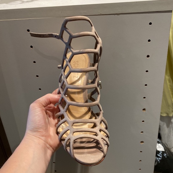 SCHUTZ Neutral Leather Sandal - Picture 2 of 3